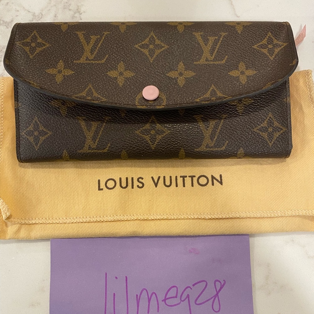 ❌sold❌Louis Vuitton Emilie Wallet Rose Monogram
